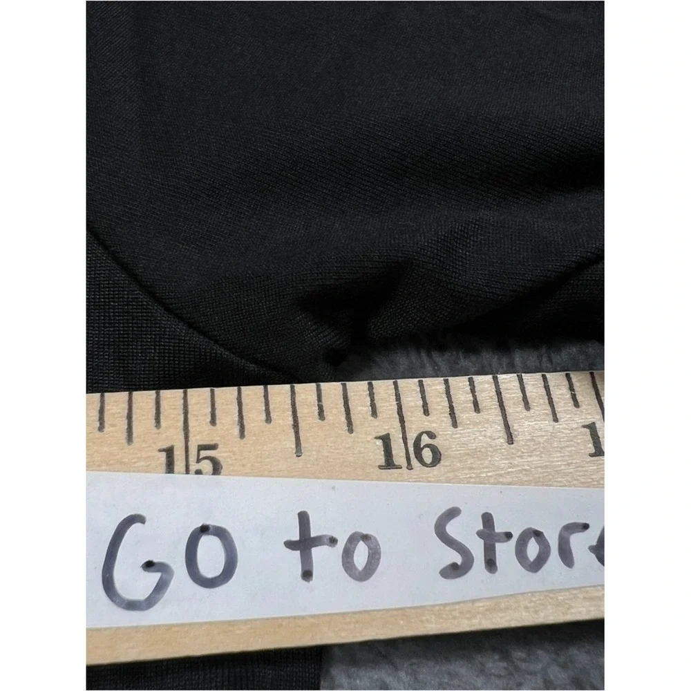 Nike Shirt Boys M‎ Black DriFit Performance Tee White Swoosh Logo Short Sleeve